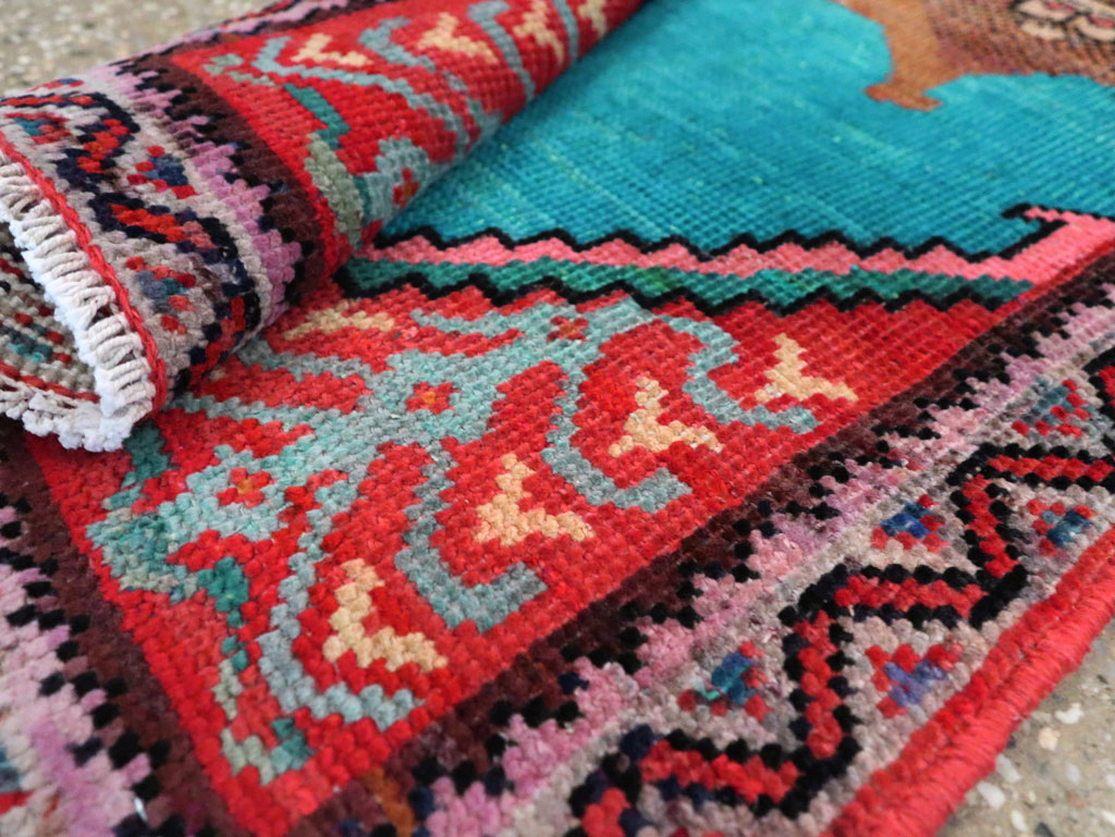 Vintage Pictorial Hamadan Rug, No.27780 - Gss