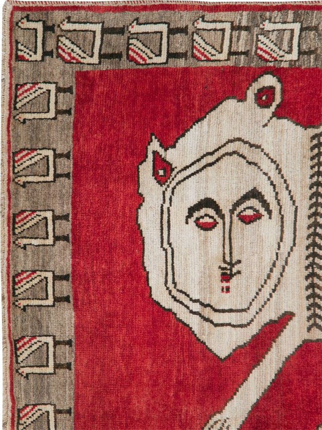 Vintage Persian Gabbeh Rug, No.27786 - Gss