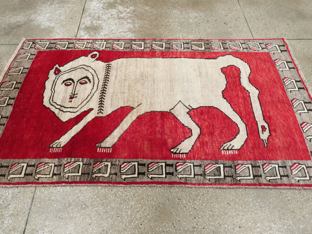 Vintage Persian Gabbeh Rug, No.27786 - Gss