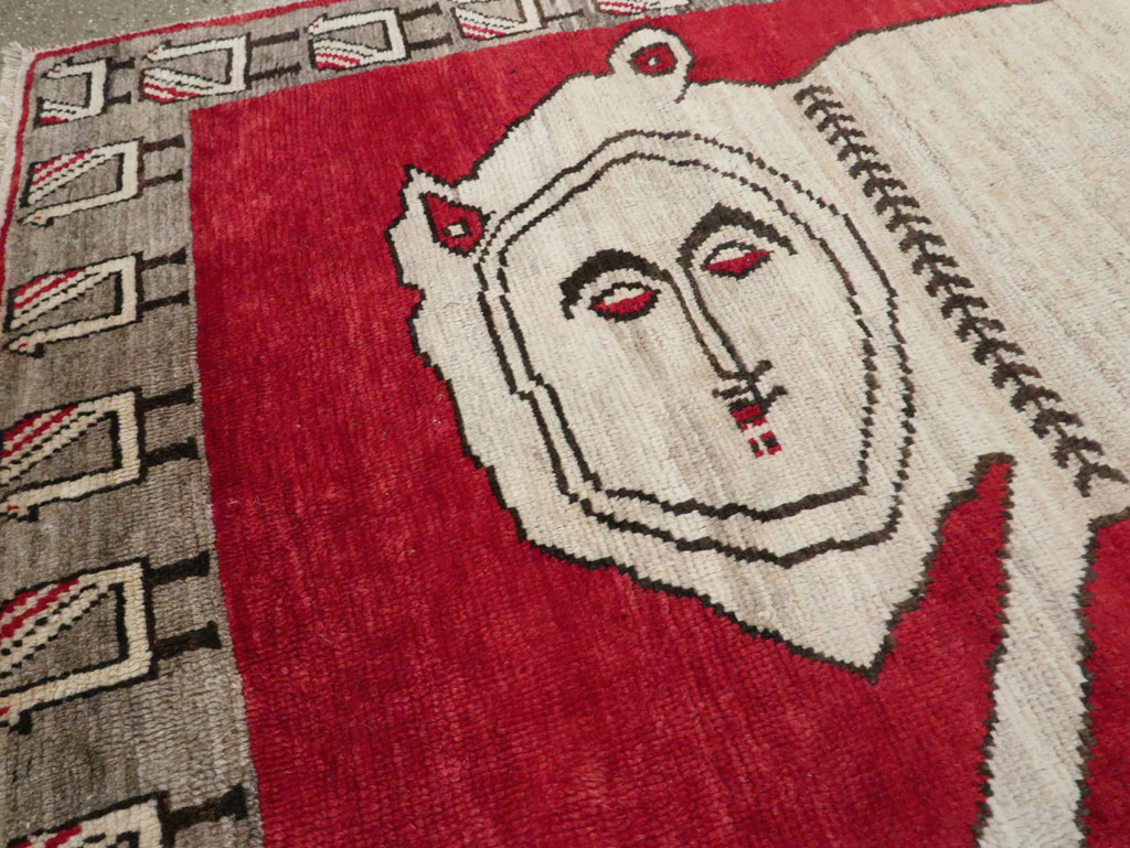 Vintage Persian Gabbeh Rug, No.27786 - Gss