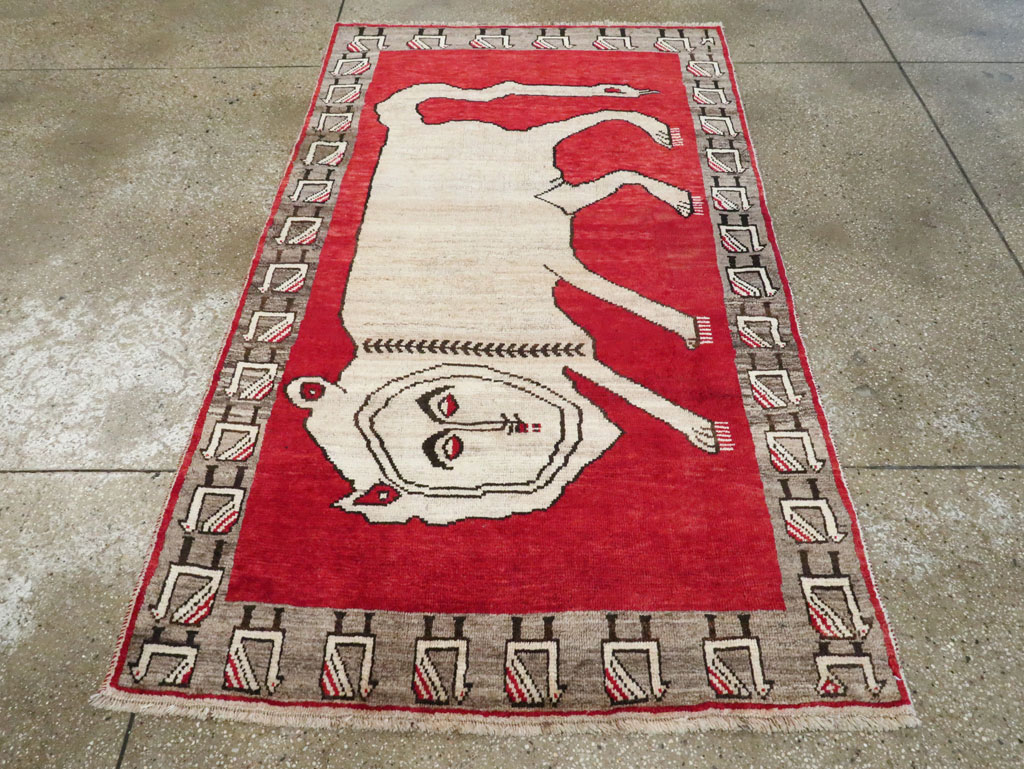 Vintage Persian Gabbeh Rug, No.27786 - Gss