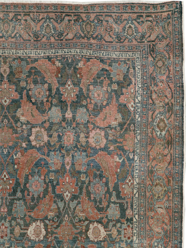 Antique Persian Senneh Malayer Carpet, No.27812 - Gss