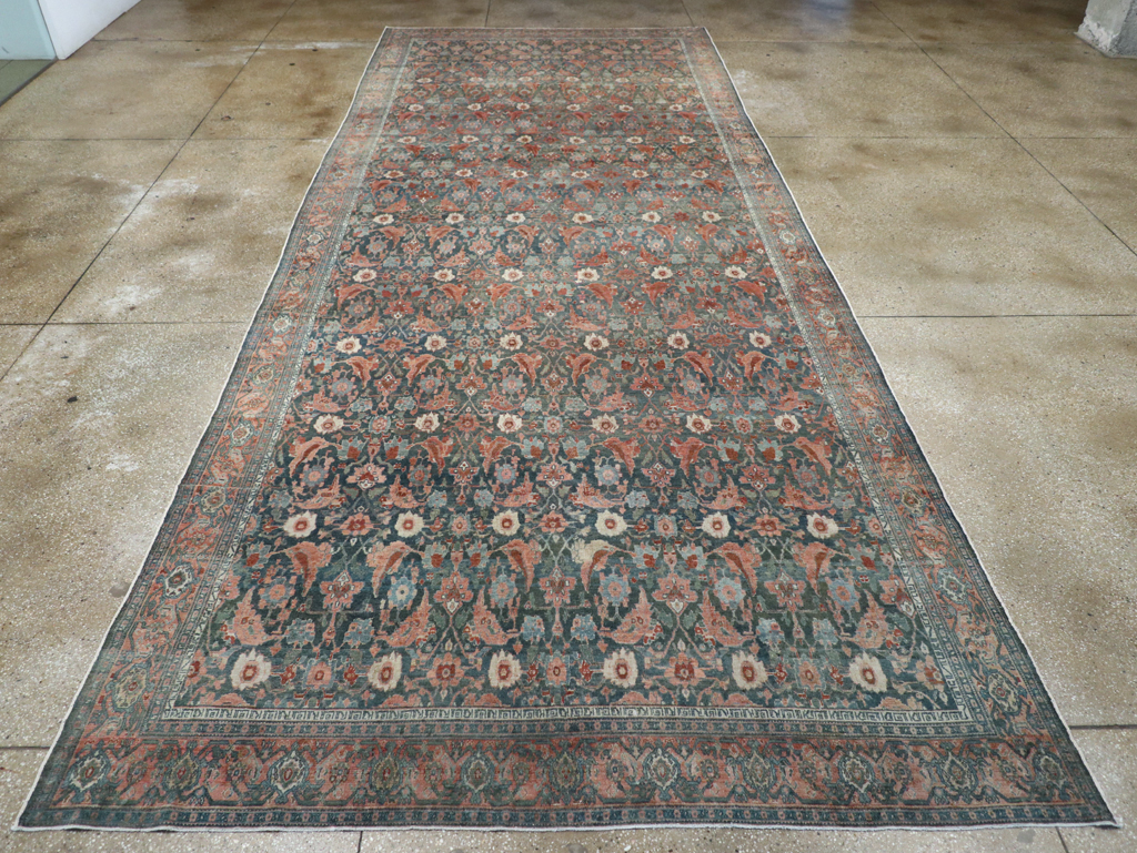 Antique Persian Senneh Malayer Carpet, No.27812 - Gss