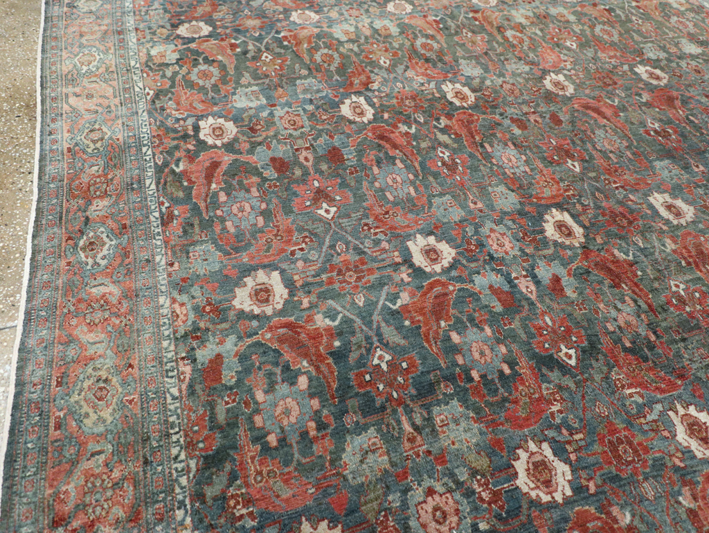 Antique Persian Senneh Malayer Carpet, No.27812 - Gss
