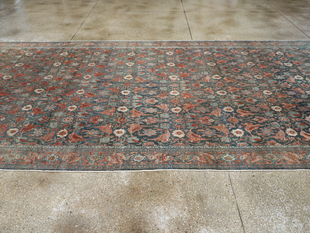 Antique Persian Senneh Malayer Carpet, No.27812 - Gss