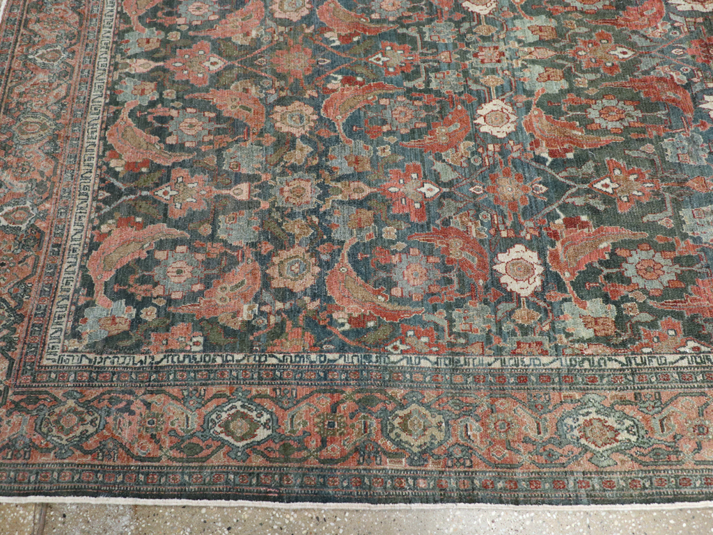 Antique Persian Senneh Malayer Carpet, No.27812 - Gss