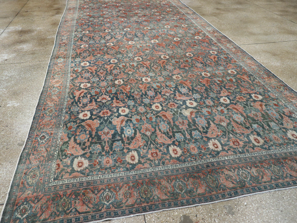 Antique Persian Senneh Malayer Carpet, No.27812 - Gss