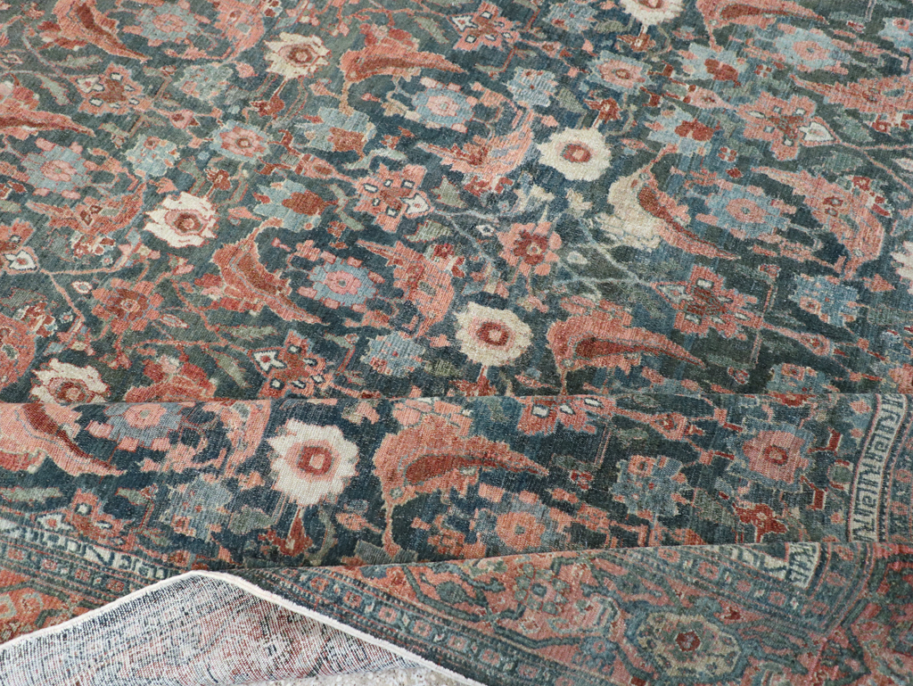 Antique Persian Senneh Malayer Carpet, No.27812 - Gss