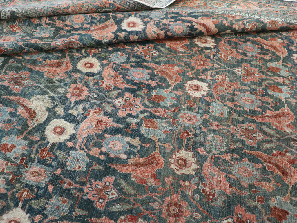 Antique Persian Senneh Malayer Carpet, No.27812 - Gss