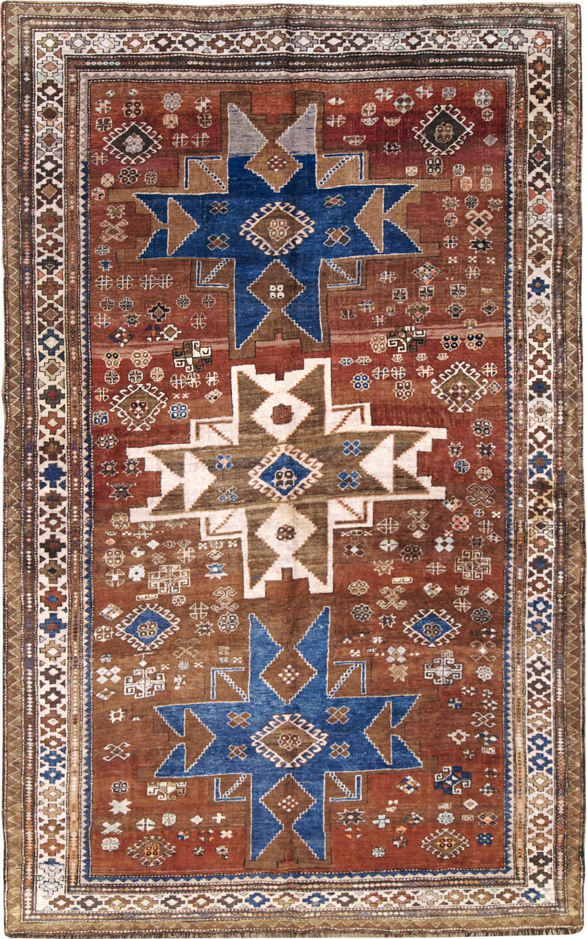 Vintage  Caucasian Kazak Rug, No.27814 - Gss