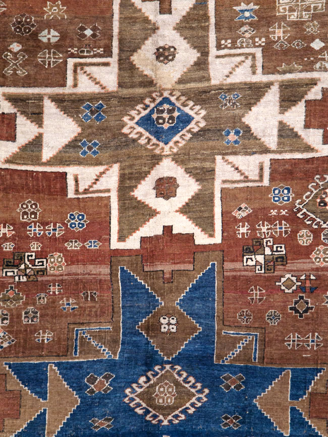 Vintage  Caucasian Kazak Rug, No.27814 - Gss