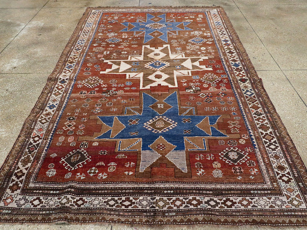 Vintage  Caucasian Kazak Rug, No.27814 - Gss