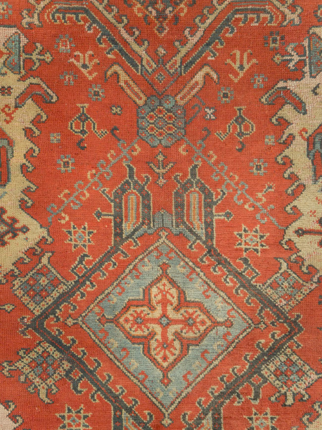 Antique Turkish Oushak Rug, No.27815 - Gss