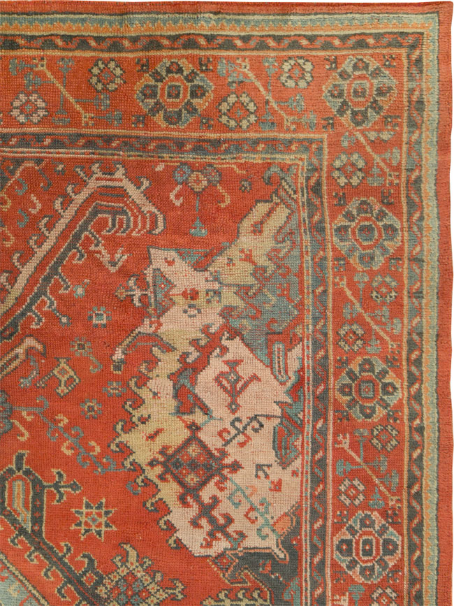 Antique Turkish Oushak Rug, No.27815 - Gss