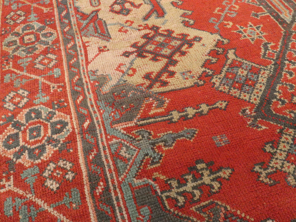 Antique Turkish Oushak Rug, No.27815 - Gss