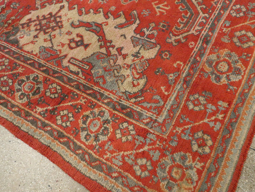 Antique Turkish Oushak Rug, No.27815 - Gss