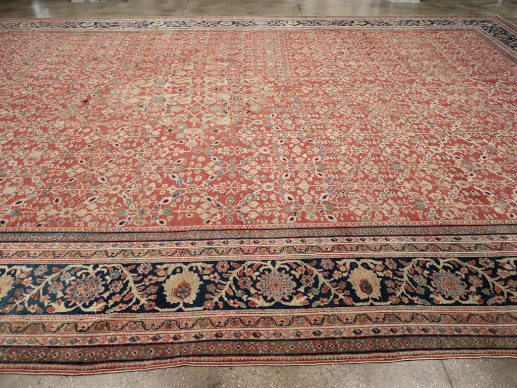 Antique Persian Mahal Oversize Carpet, No.27816 - Gss