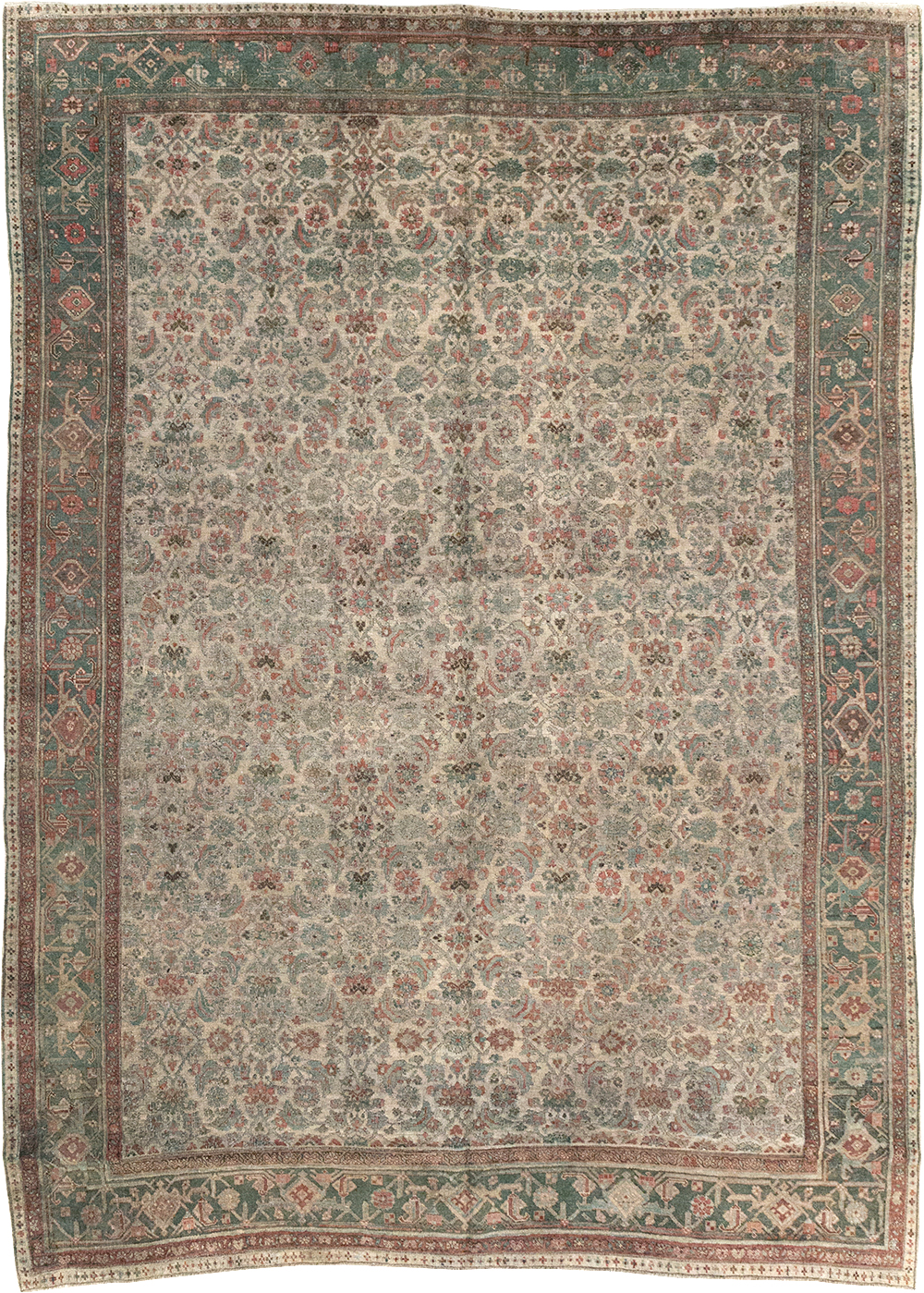 Antique Persian Bidjar Small Room Size Carpet, No.27827 - Gss