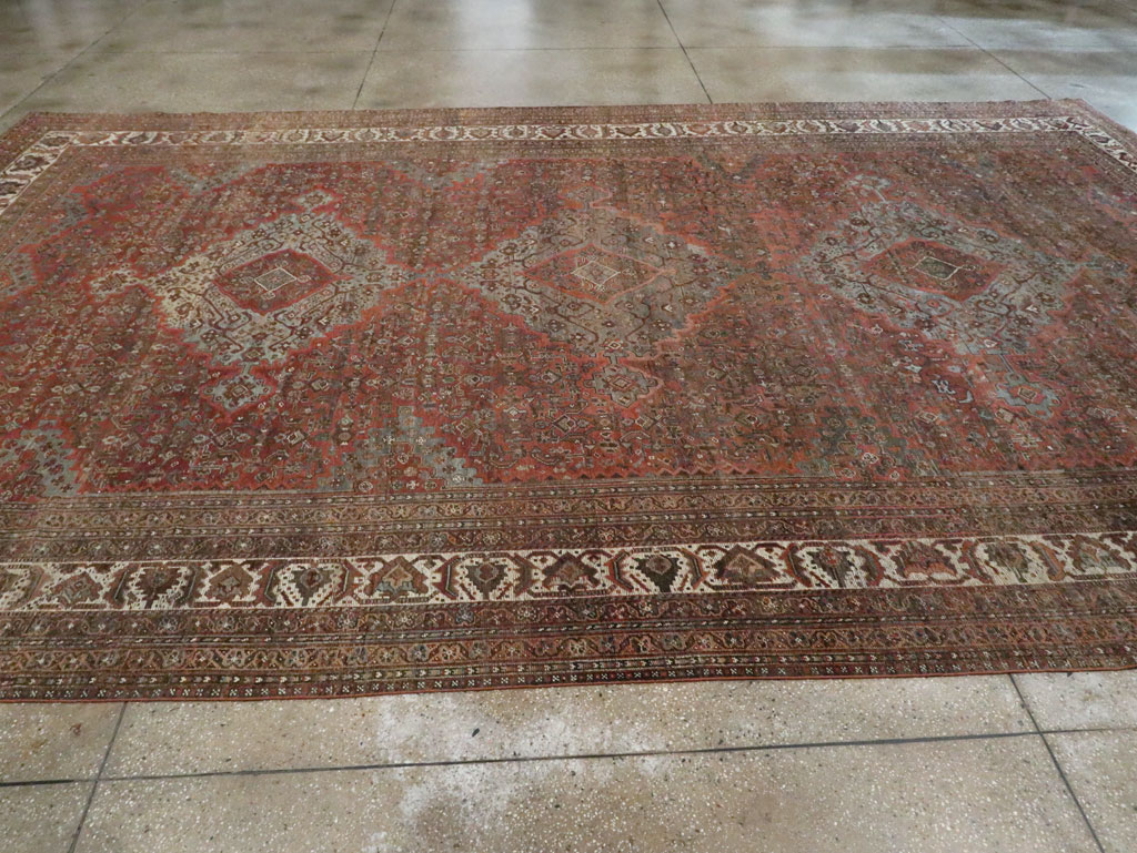 Antique Persian Shiraz Carpet, No.27830 - Gss