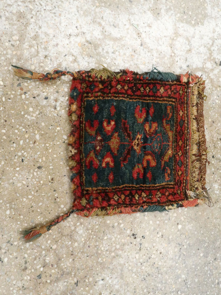 Antique Persian Kurdish Tribal Bag, No.27849 - Gss