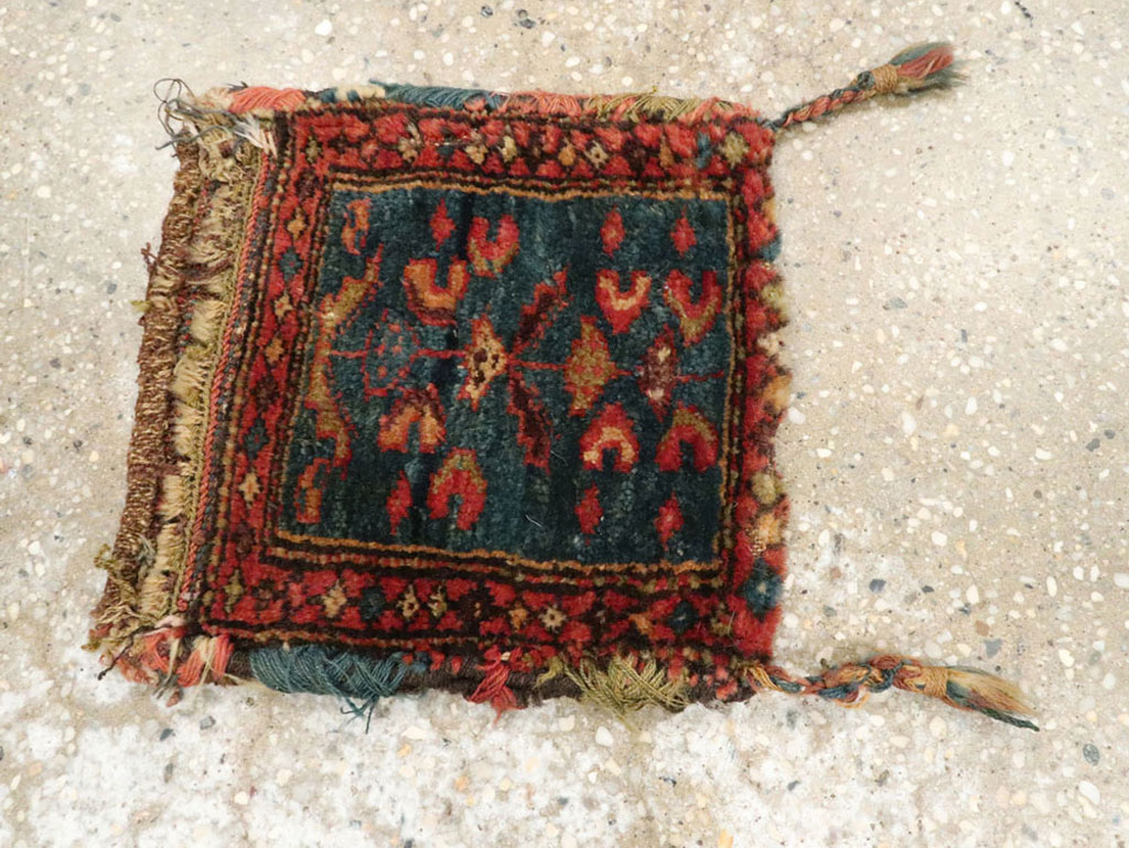 Antique Persian Kurdish Tribal Bag, No.27849 - Gss