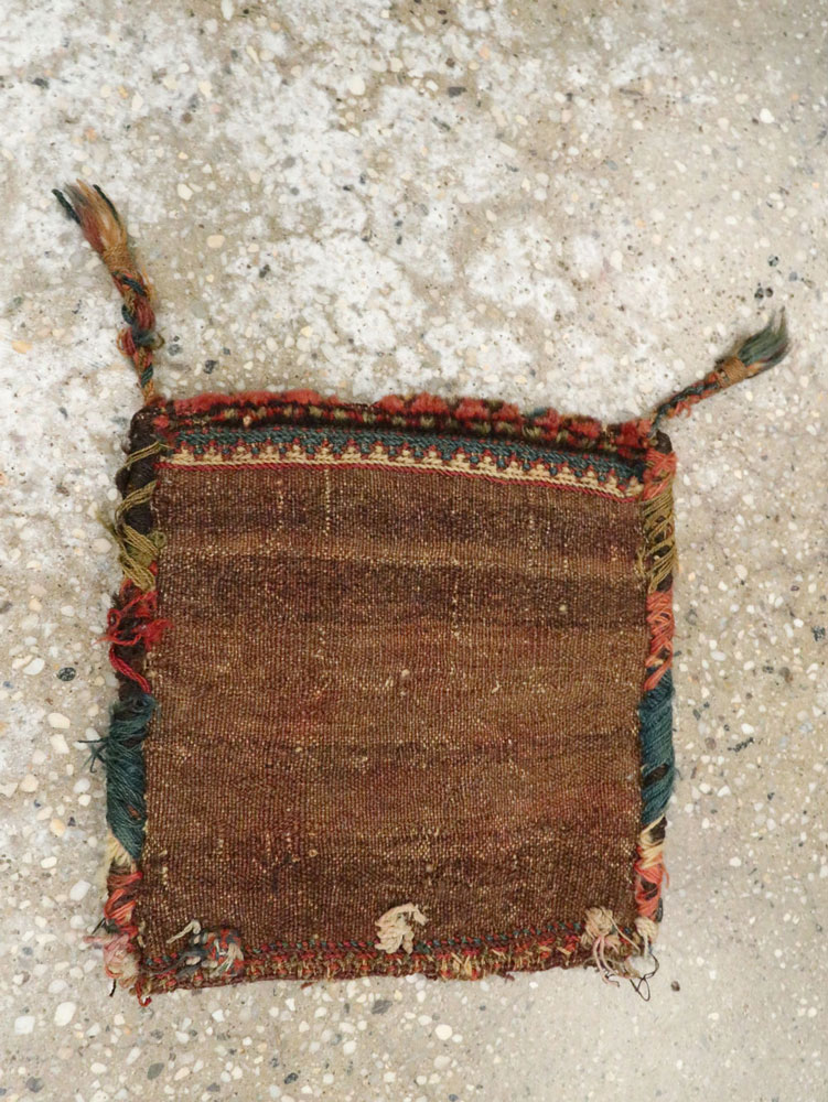 Antique Persian Kurdish Tribal Bag, No.27849 - Gss