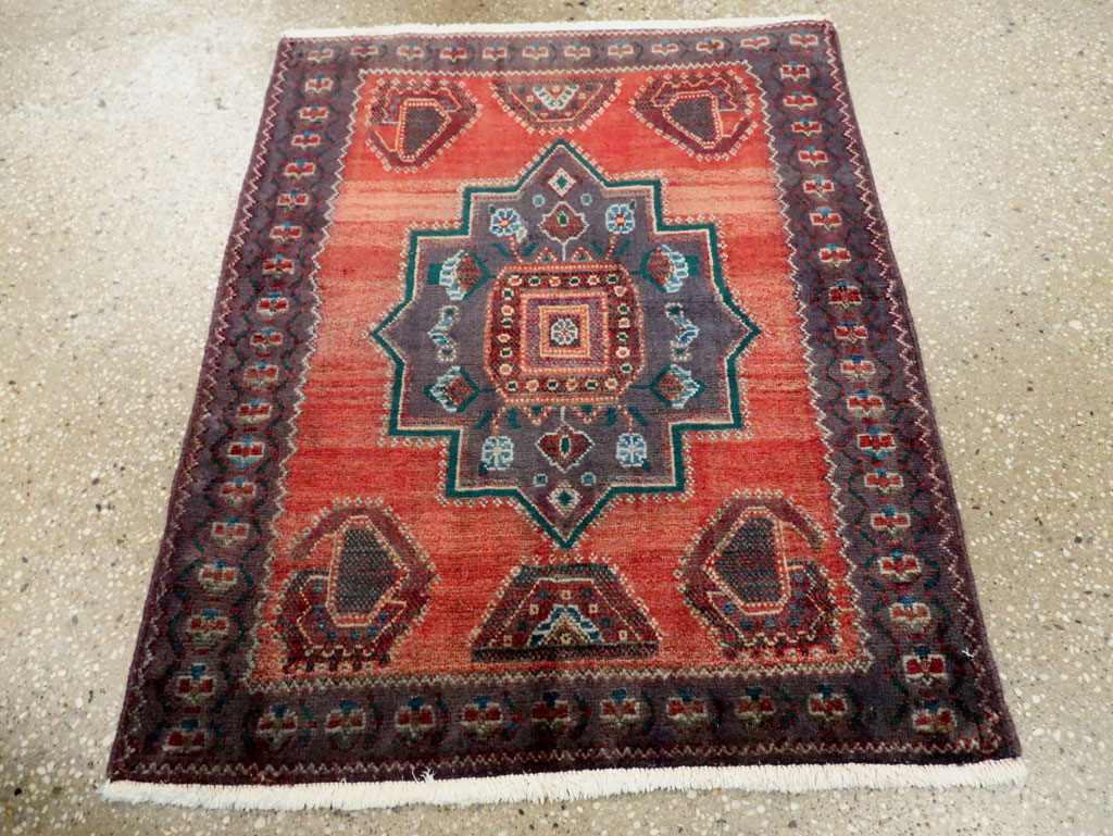 Vintage Persian Hamadan Rug, No.27855 - Gss