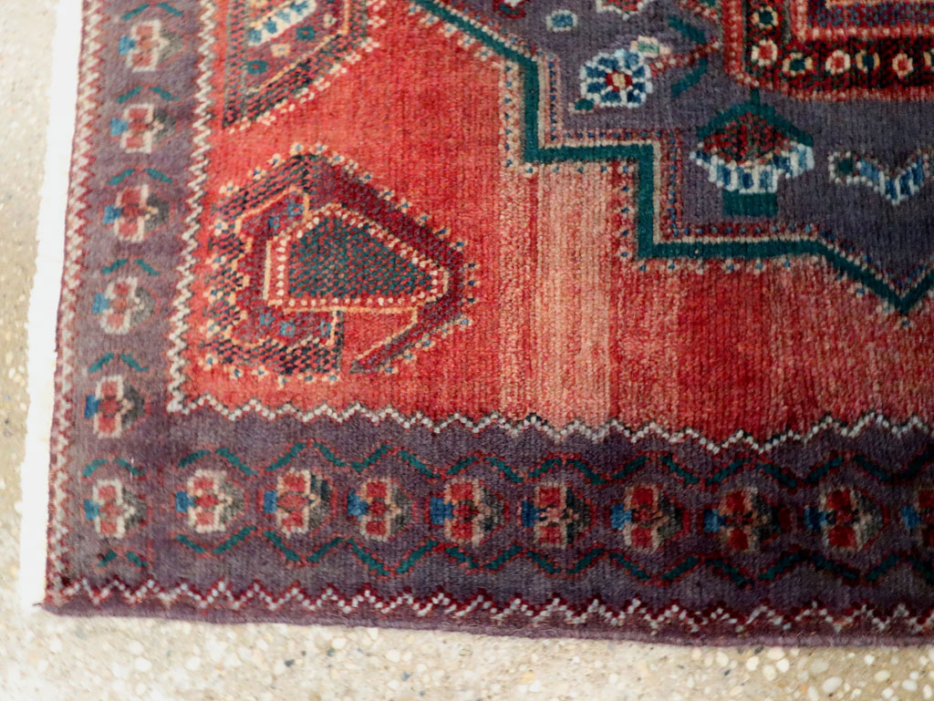 Vintage Persian Hamadan Rug, No.27855 - Gss