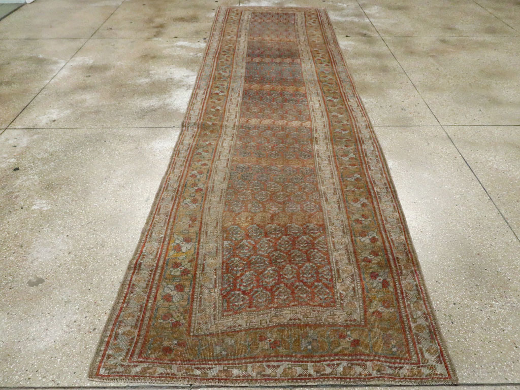 Antique Persian Kurd Bidjar Gallery Carpet, No.27858 - Gss