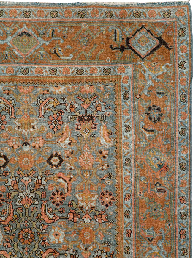 Antique Persian Bidjar Accent Rug, No.27862 - Gss