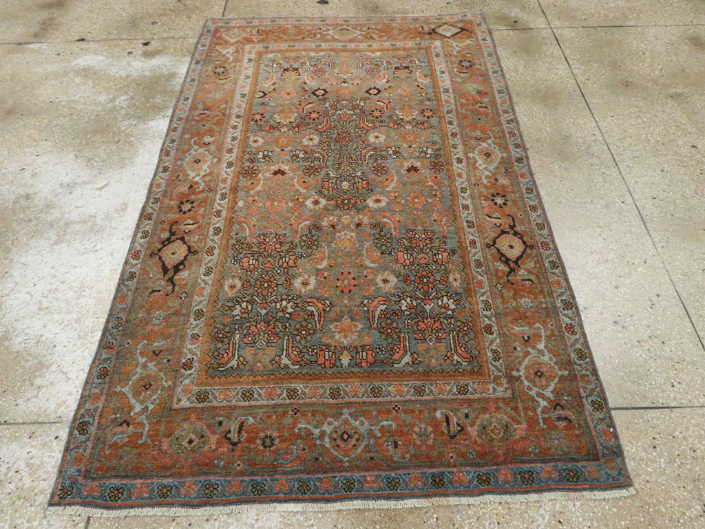 Antique Persian Bidjar Accent Rug, No.27862 - Gss