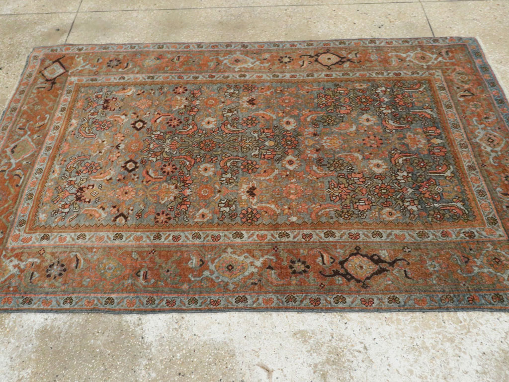 Antique Persian Bidjar Accent Rug, No.27862 - Gss