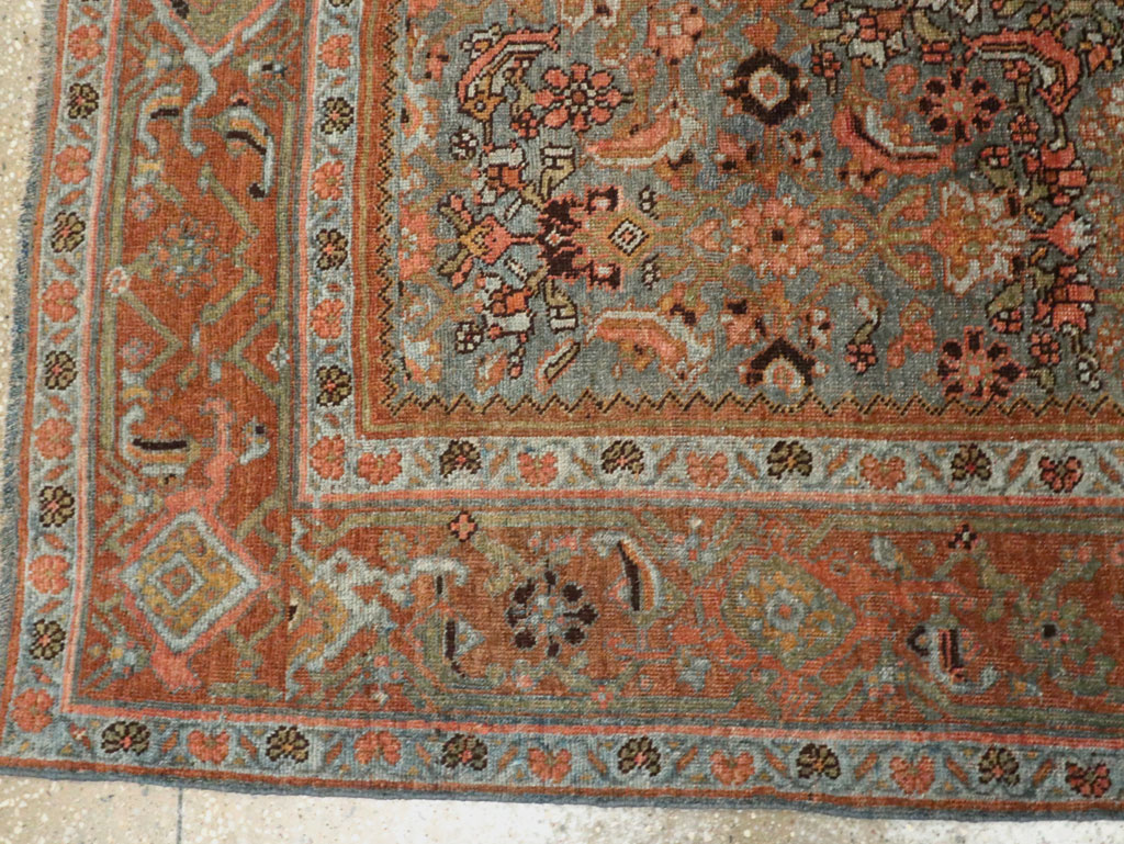 Antique Persian Bidjar Accent Rug, No.27862 - Gss