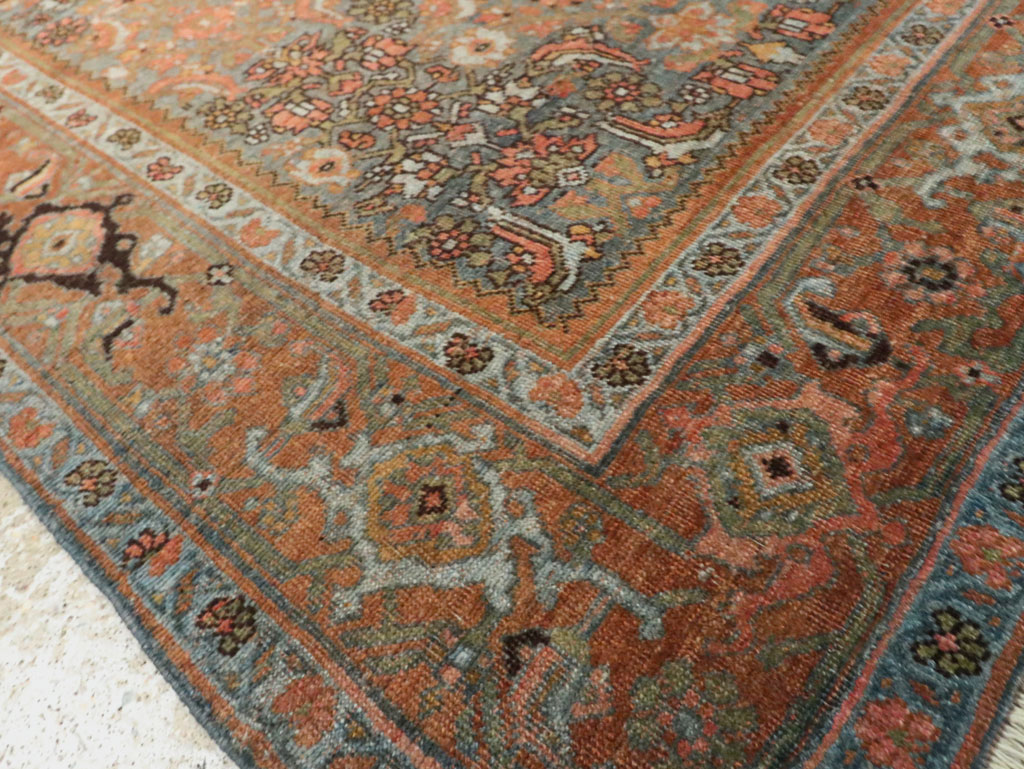 Antique Persian Bidjar Accent Rug, No.27862 - Gss