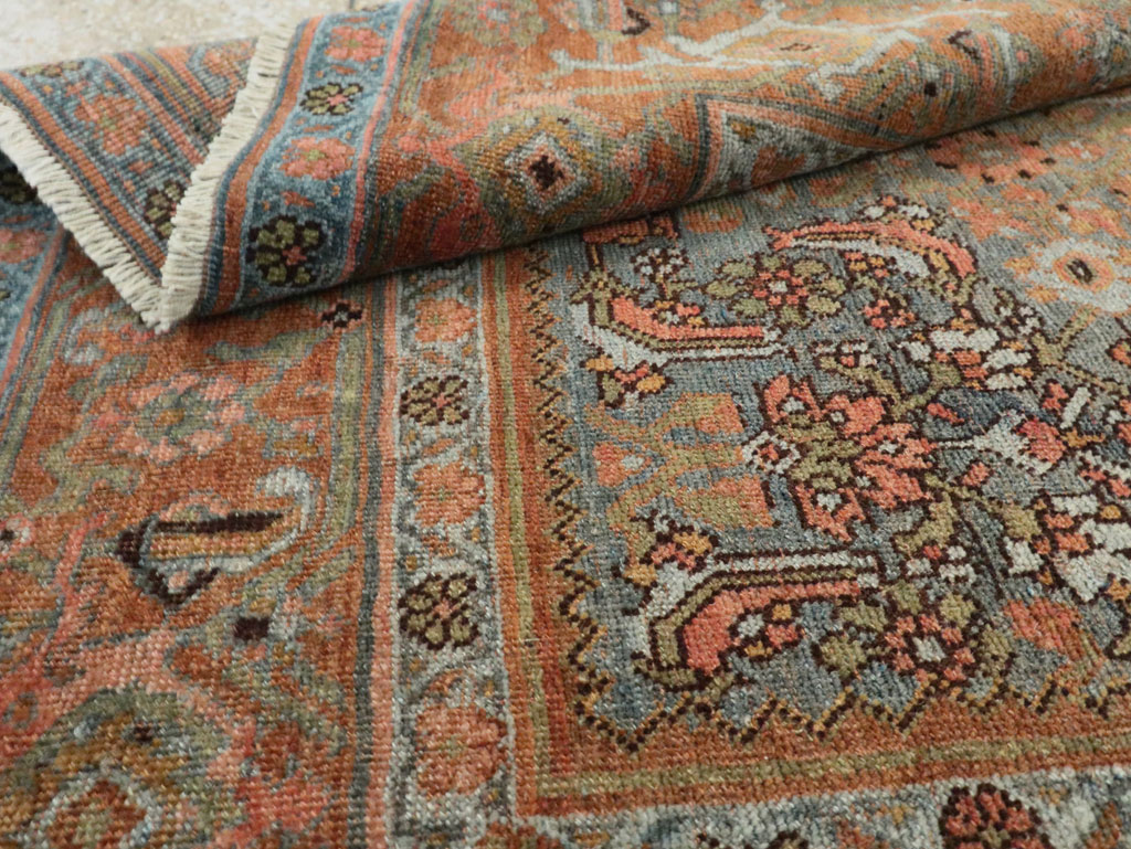 Antique Persian Bidjar Accent Rug, No.27862 - Gss