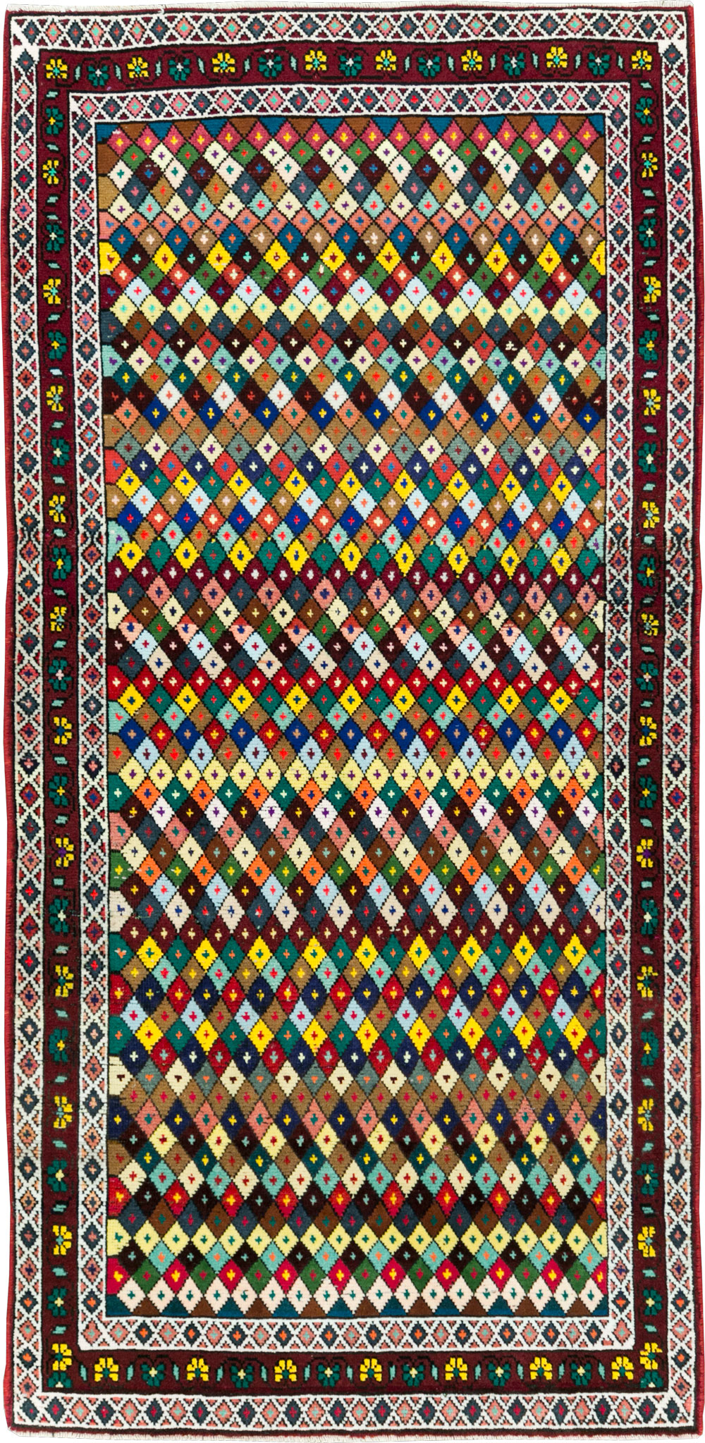 Vintage Persian Hamadan Rug, No.27865 - Gss