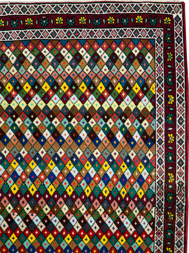 Vintage Persian Hamadan Rug, No.27865 - Gss