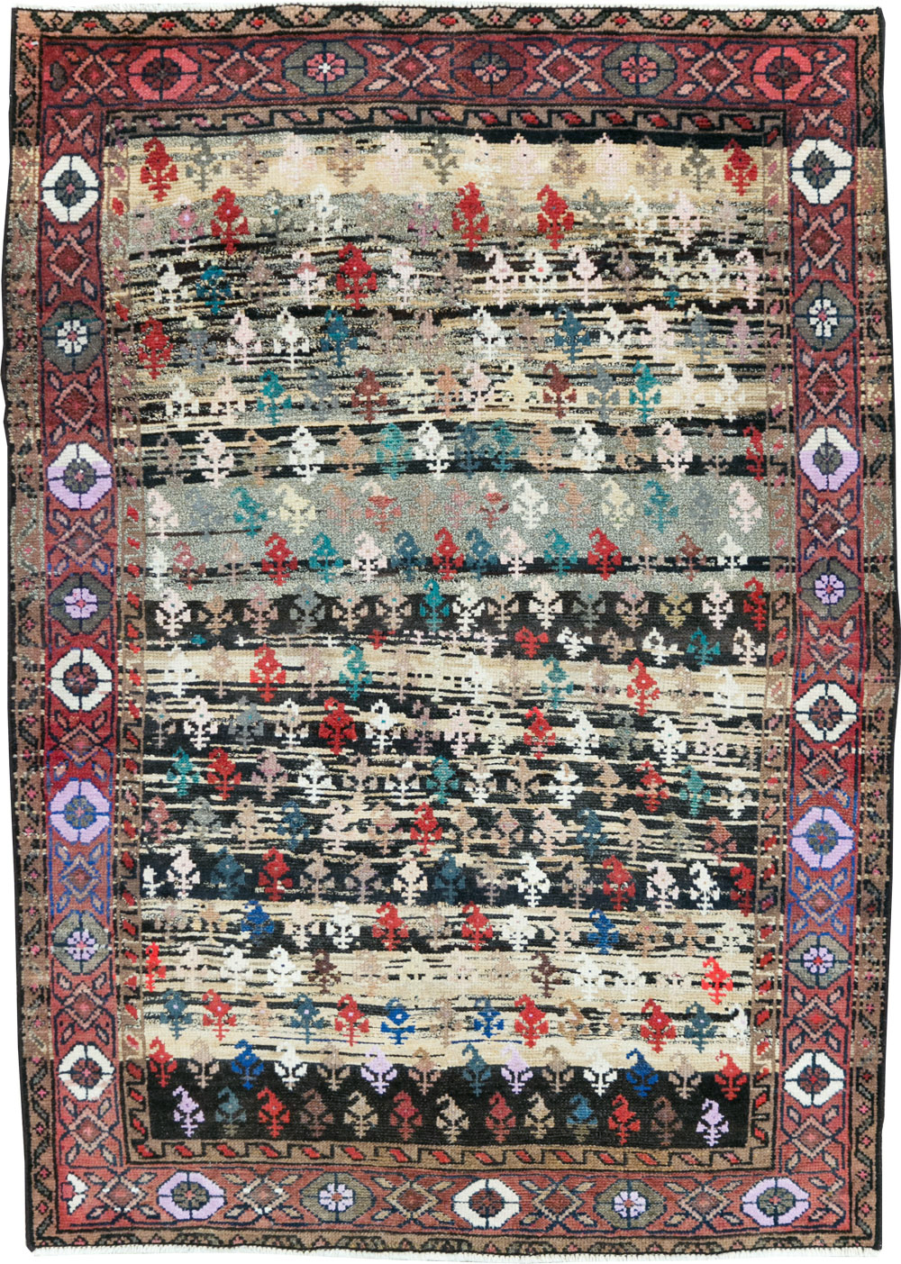 Vintage Persian Hamadan Rug, No.27866 - Gss