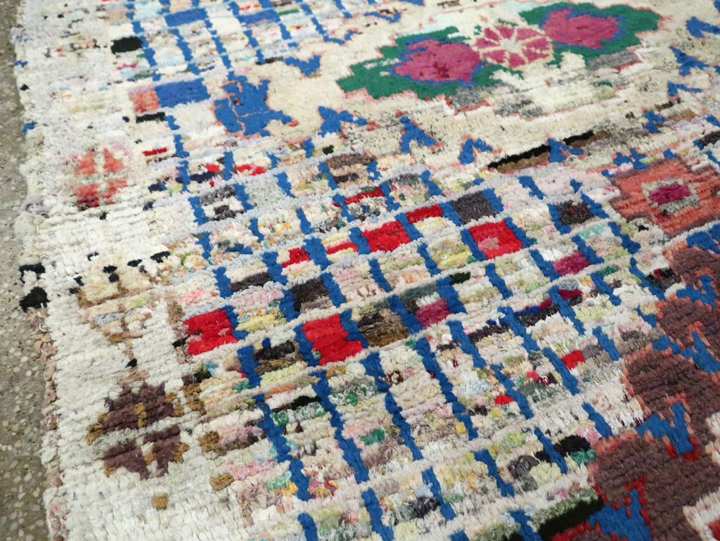 Vintage Persian Cotton Hamadan Rug, No.27867 - Gss