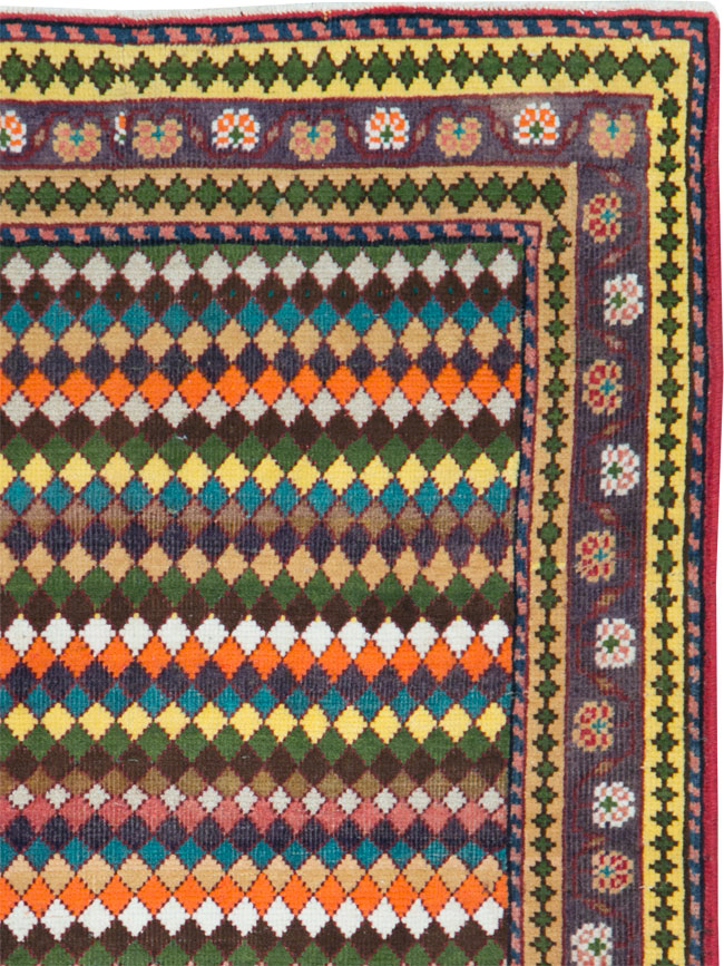 Vintage Persian Mahal Small Runner, No.27870 - Gss