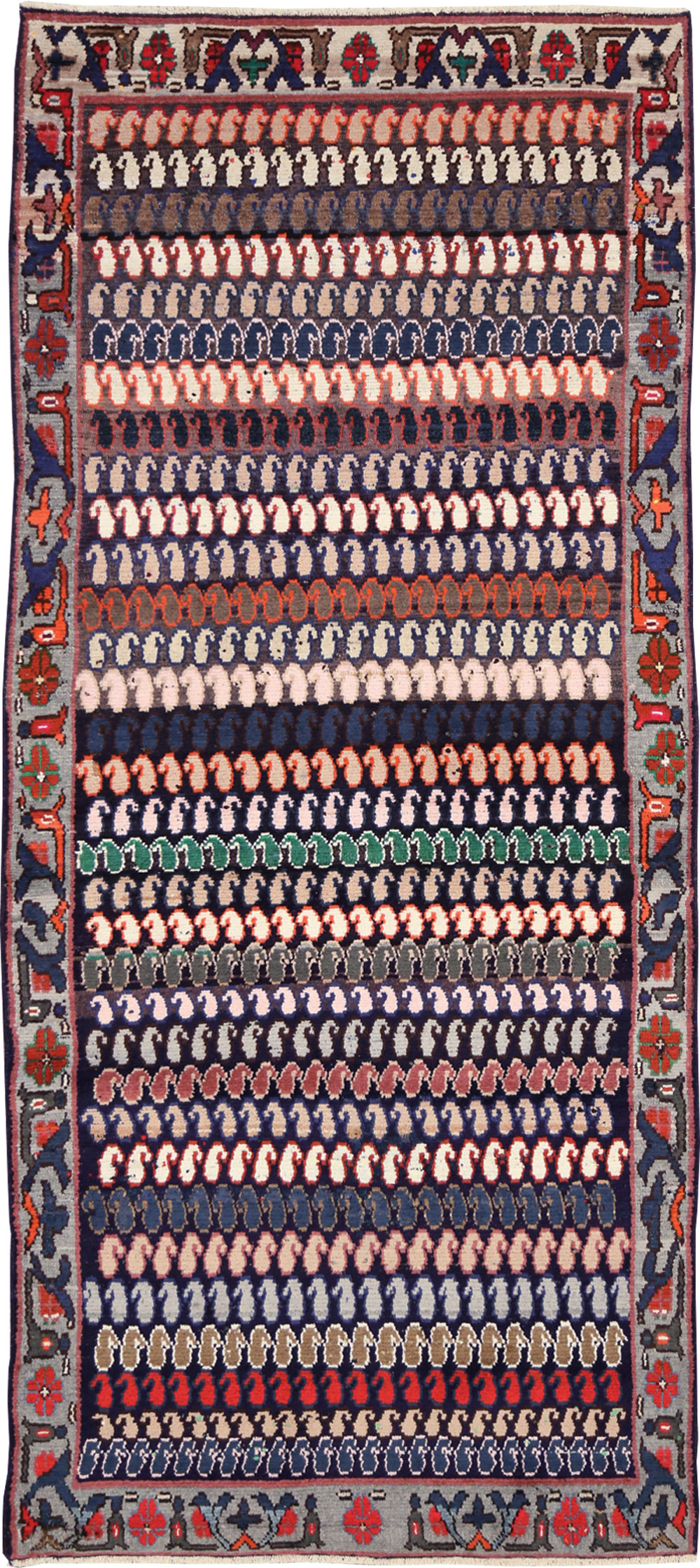 Vintage Persian Hamadan Rug, No.27871 - Gss