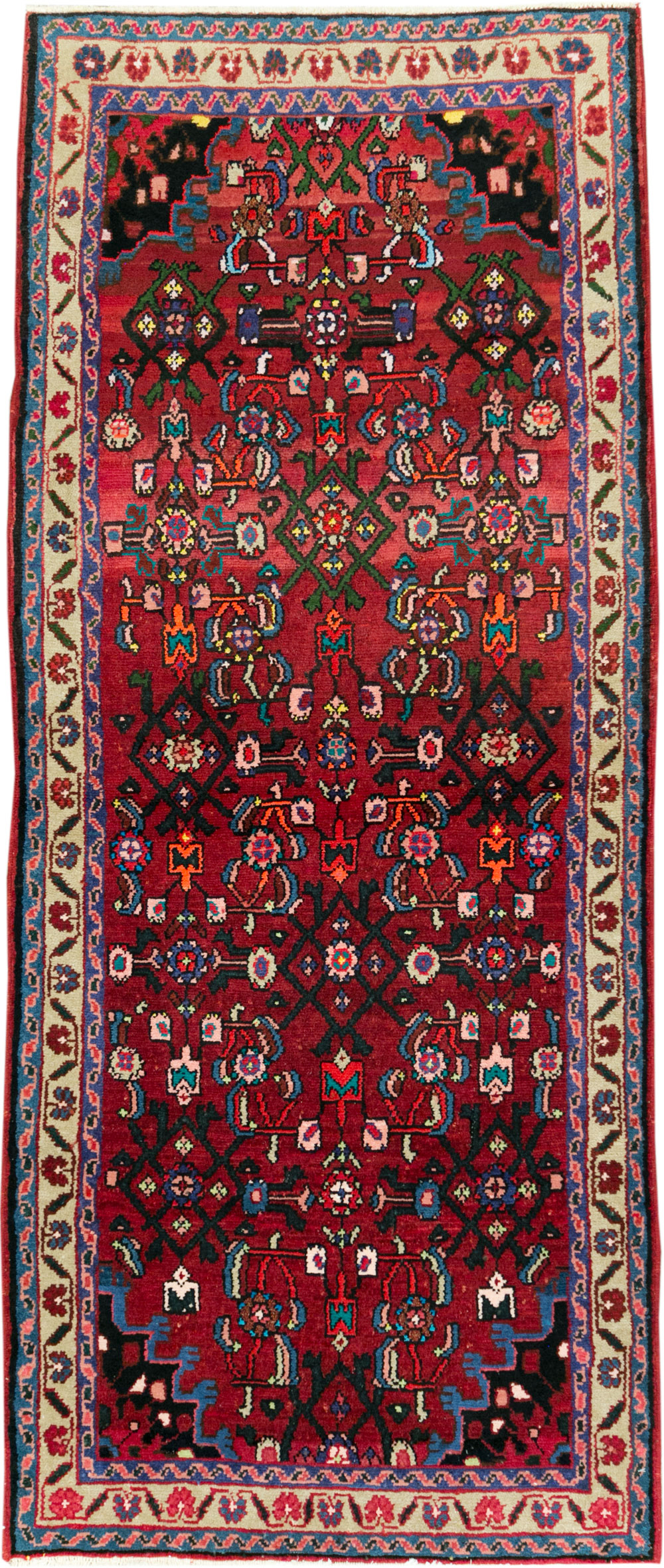 Vintage Persian Hamadan Rug, No.27879 - Gss