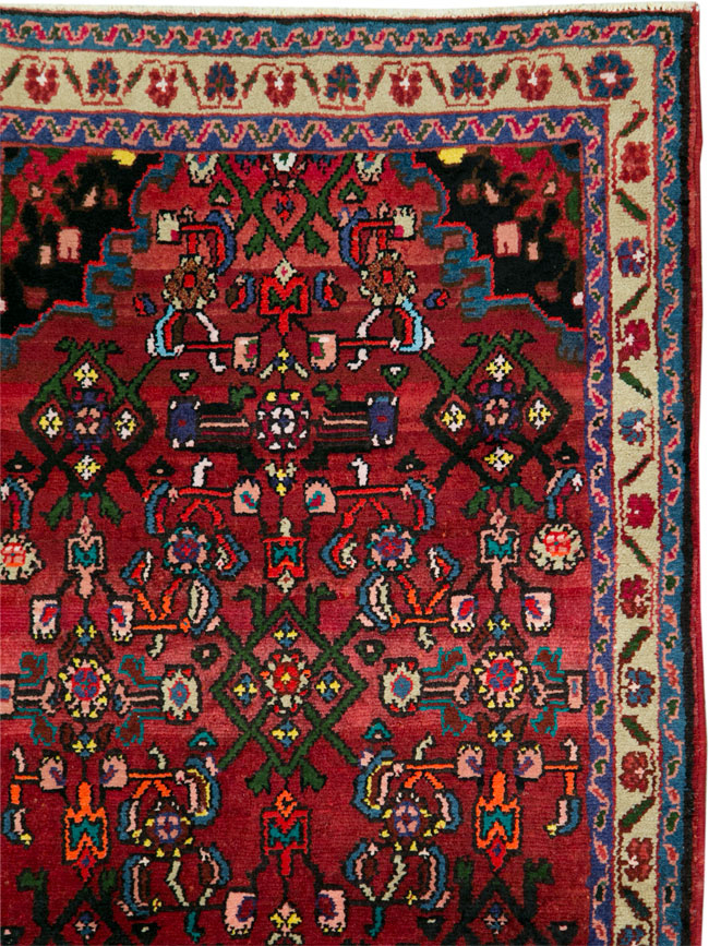 Vintage Persian Hamadan Rug, No.27879 - Gss