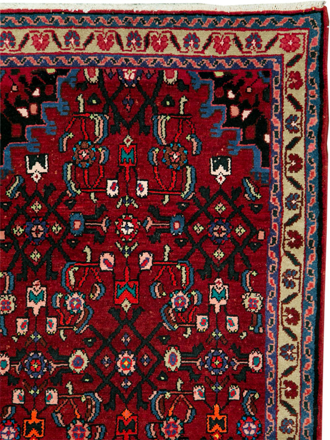 Vintage Persian Hamadan Rug, No.27879 - Gss