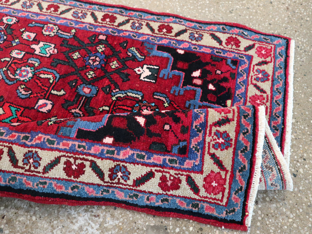 Vintage Persian Hamadan Rug, No.27879 - Gss