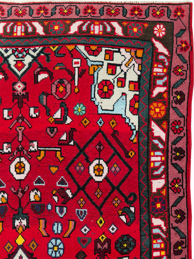 Vintage Persian Hamdan Rug, No.27880 - Gss