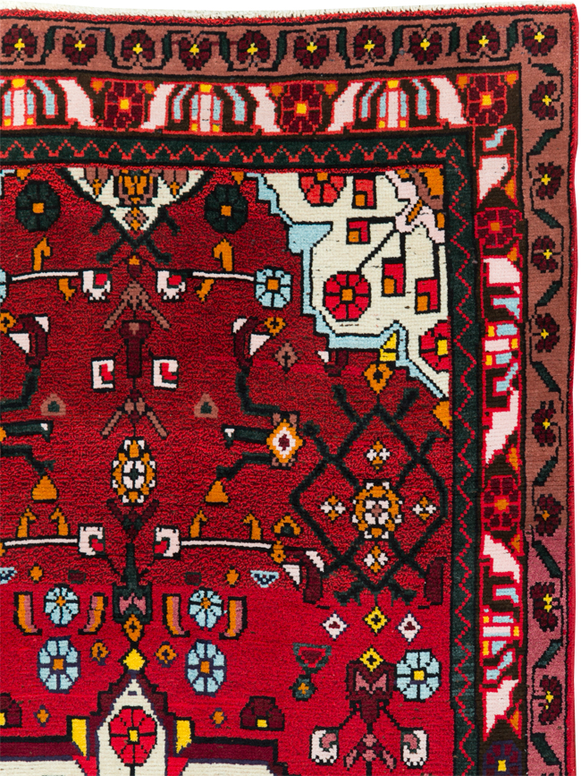 Vintage Persian Hamdan Rug, No.27880 - Gss