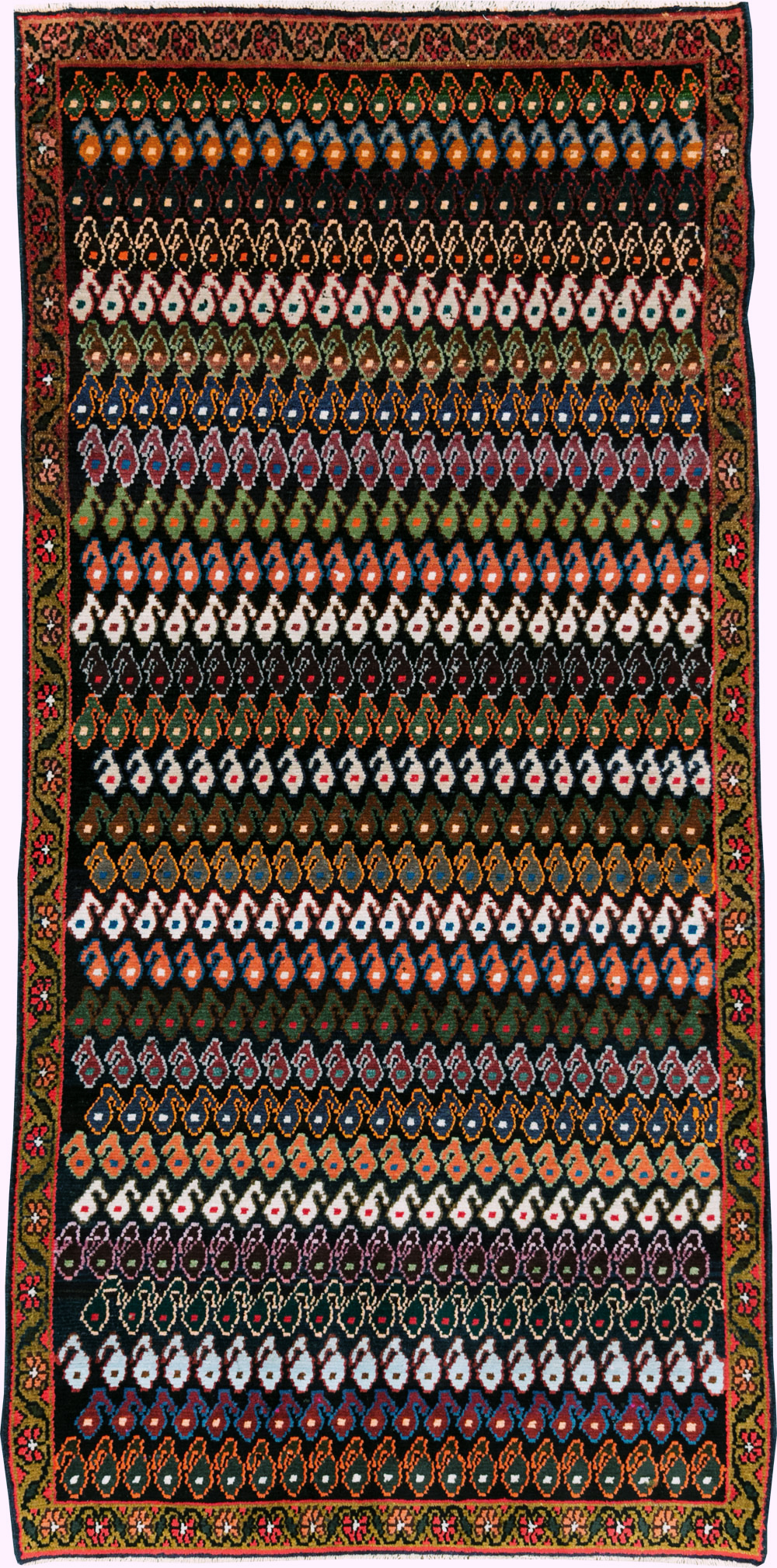 Vintage Persian Hamadan Rug, No.27881 - Gss