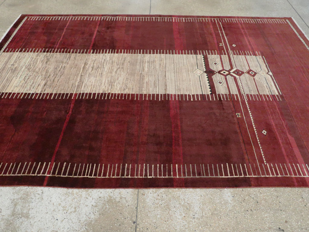 Vintage Persian Tabriz Rug, No.27885 - Gss