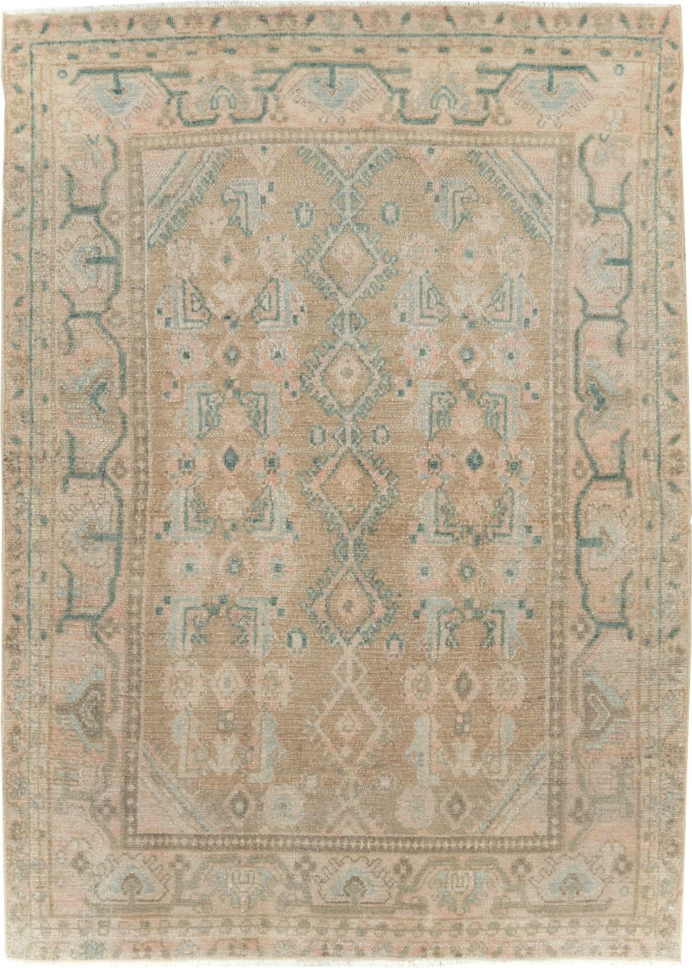 Vintage Persian Malayer Throw Rug, No.27890 - Gss